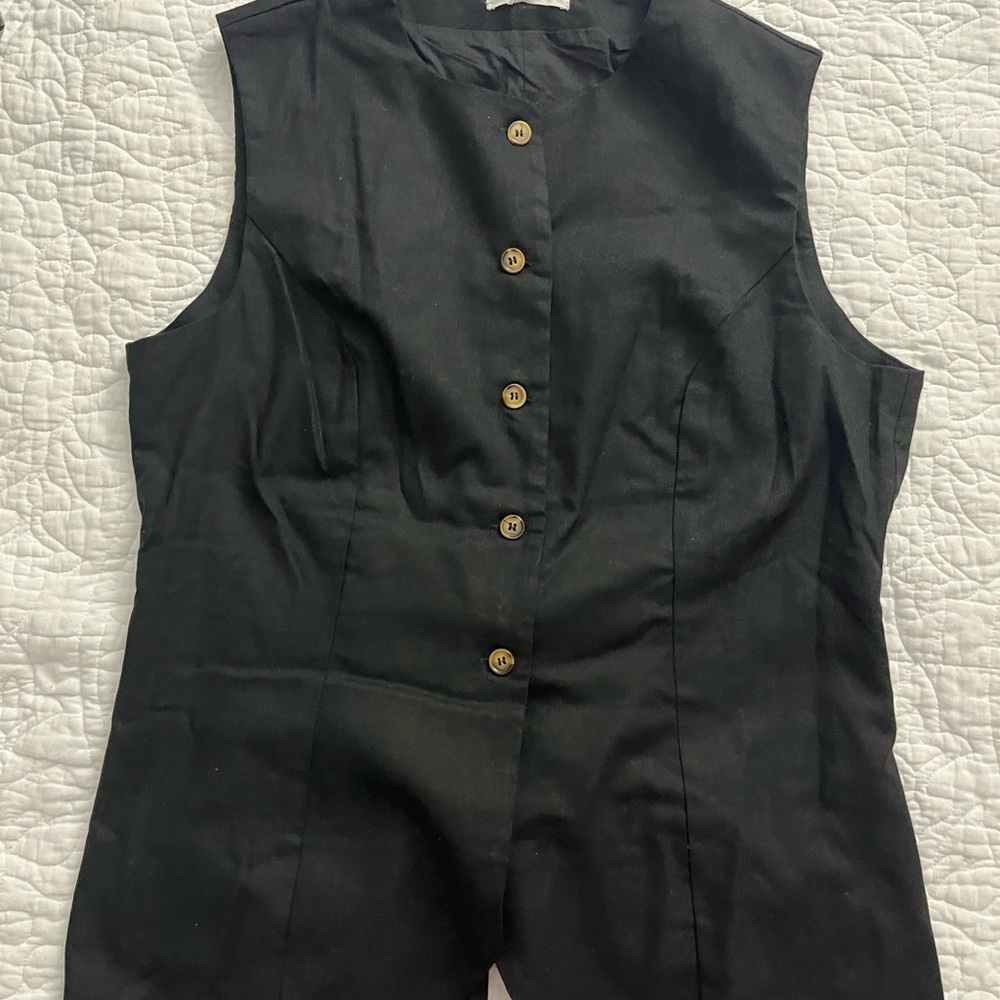 Peppermayo Black Linen Blouse new with tags